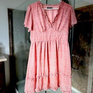 Large, SHEIN brand, flutter sleeve, light summer dress